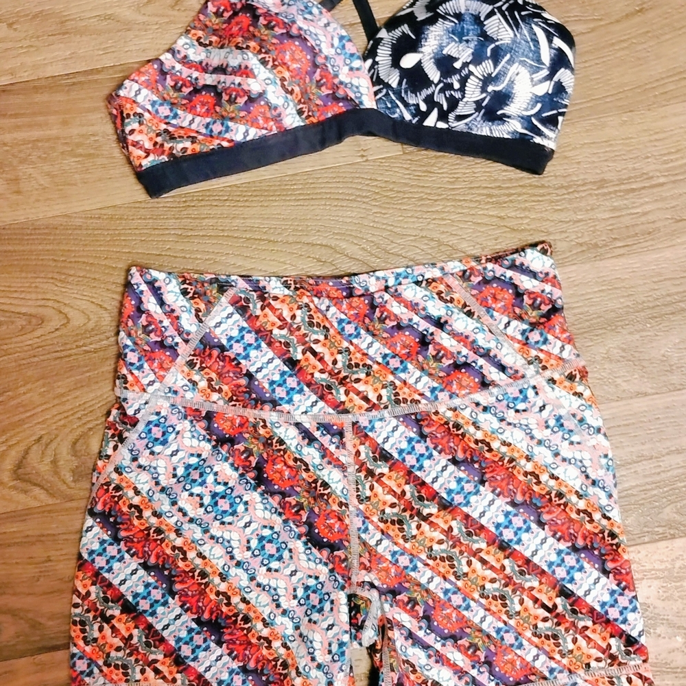 Colorful Patterned Two-Piece Set